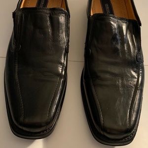 Giorgio Brutini Black Leather Slip On Shoes - 12